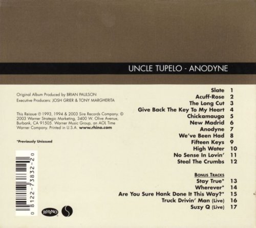 Uncle Tupelo - Anodyne (Reissue, Remastered) (1993/2008)