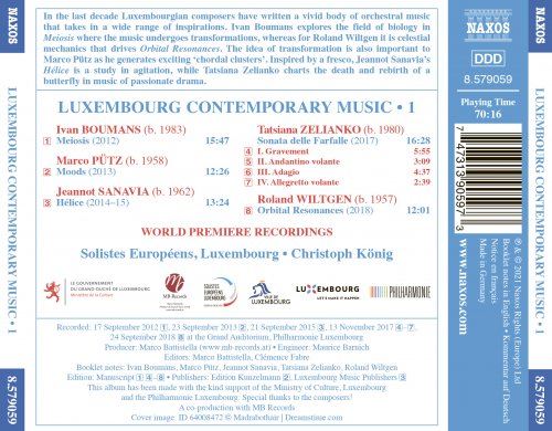 Solistes Européens Luxembourg, Christoph König - Luxembourg Contemporary Music, Vol. 1 (2021) [Hi-Res]