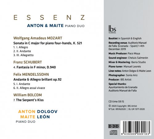 Anton & Maite Piano Duo - Essenz (2021) [Hi-Res]