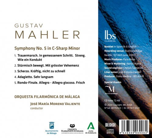 Orquesta Filarmónica de Málaga & José María Moreno Valiente - Mahler: Symphony No. 5 in C-Sharp Minor (2021) [Hi-Res]