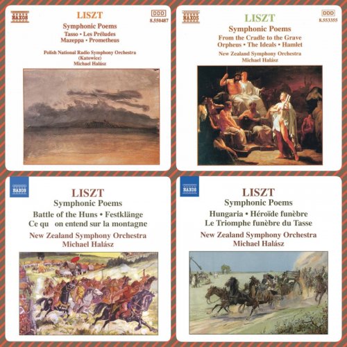 Polish National Radio Symphony Orchestra, Michael Halasz, New Zealand Symphony Orchestra, Michael Halász - Liszt: Symphonic Poems Vol. 1-4 (1992-2007)