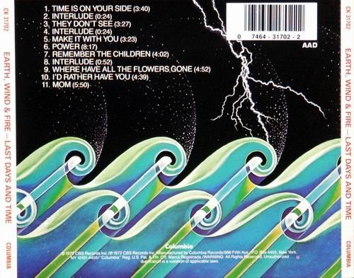 Earth, Wind & Fire - Last Days And Time (1972) CD Rip