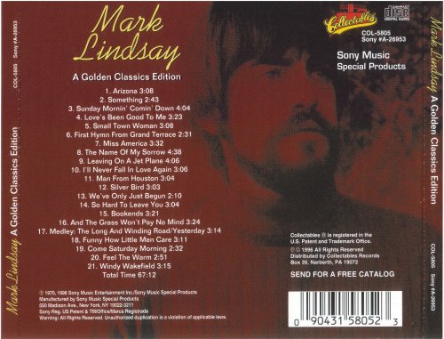 Mark Lindsay - Arizona / Silverbird (1996) mp3