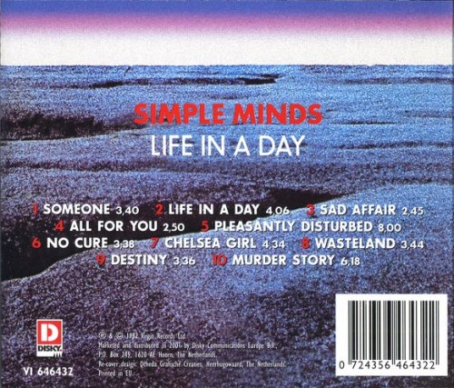 Simple Minds - Life In A Day (Reissue) (1979/2001)