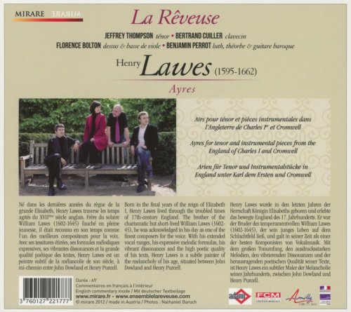 La Rêveuse, Jeffrey Thompson, Florence Bolton, Bertrand Cuiller, Benjamin Perrot - Henry Lawes: Ayres (2013) [Hi-Res]