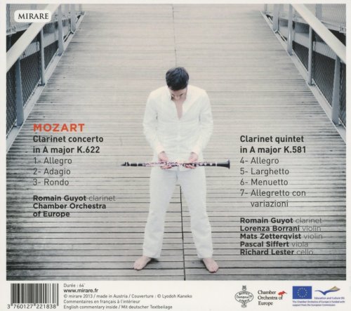 Romain Guyot and Chamber Orchestra of Europe - Mozart: Concerto & Quintet for clarinet (2013) [Hi-Res]