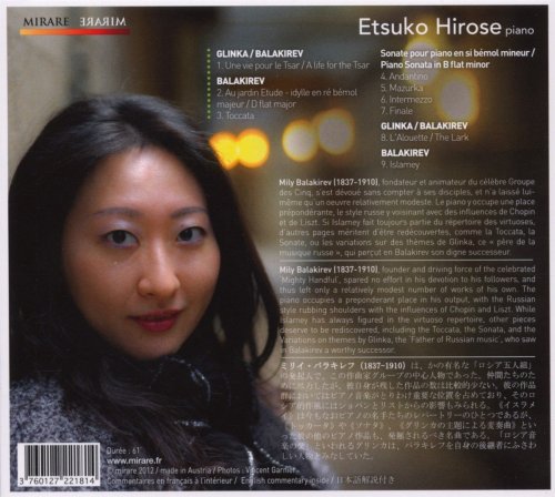 Etsuko Hirosé - Balakirev: Piano Sonata in B-Flat Minor, Islamey & other works (2012) [Hi-Res]