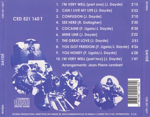 Dayde - Dayde (Reissue) (1971/2021) CD Rip