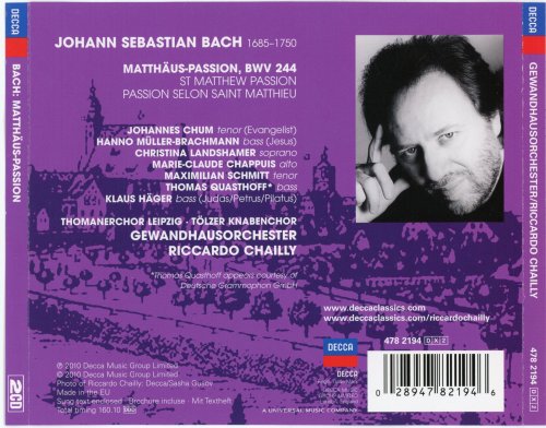 Riccardo Chailly, Thomanerchor Leipzig, Tolzer Knabenchor, Gewandhausorchester - Bach: Matthaus-Passion / St. Matthew Passion (2010)