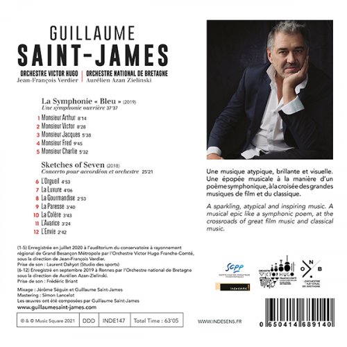 Guillaume Saint James - La symphonie "Bleu" - Sketches of Seven (2021) [Hi-Res]