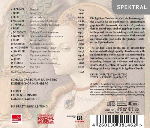 Schola Cantorum Nürnberg - Felis & Gabrieli: Maria Magdalena - Renaissancemusik aus Nürnberger Handschriften (2016) [Hi-Res]