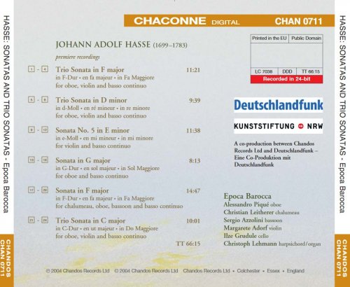Epoca Barocca - Hasse: Sonatas and Trio Sonatas (2004) CD-Rip