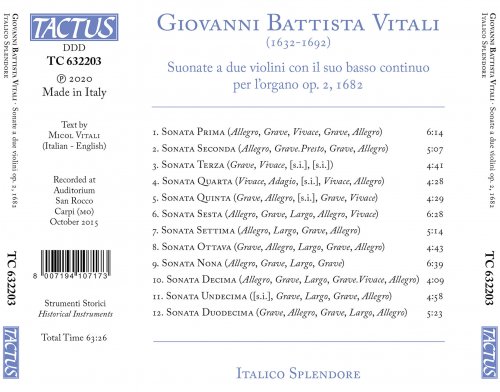 Italico Splendore - Vitali: Sonatas Nos. 1-12 (2020) [Hi-Res]