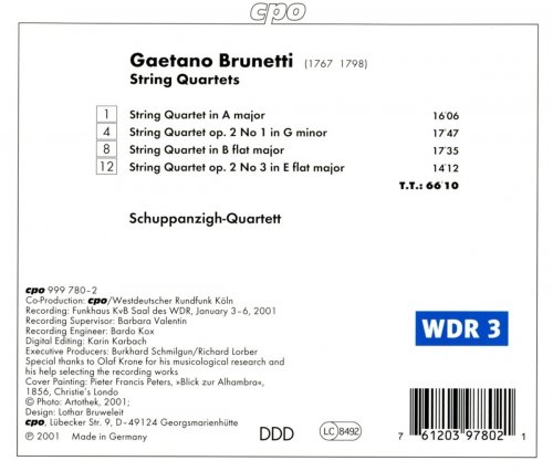 Schuppanzigh Quartett - Brunetti: String Quartets (2001)