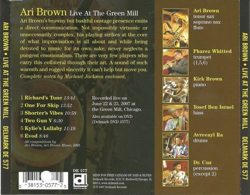 Ari Brown - Live at The Green Mill (2007) 320 kbps+CD Rip