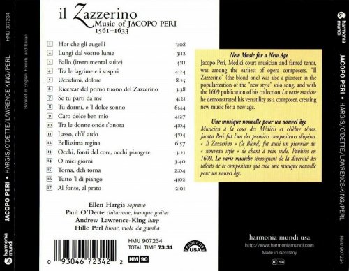 Ellen Hargis, Paul O'Dette, Andrew Lawrence-King, Hille Perl - Il Zazzerino - Music of Jacopo Peri (2005)