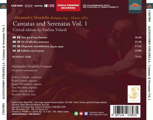 Alessandro Stradella Consort & Estévan Velardi - Stradella: Cantatas & Serenatas, Vol. 1 (2021) [Hi-Res]