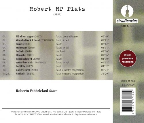 Roberto Fabbriciani - Robert HP Platz: Più di un sogno & Other Works (2021) [Hi-Res]