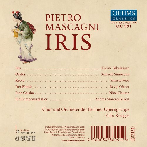 Chor und Orchester der Berliner Operngruppe & Felix Krieger - Mascagni: Iris (Live) (2021) [Hi-Res]