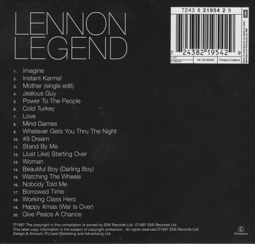 John Lennon - Lennon Legend (The Very Best Of John Lennon) (1997)