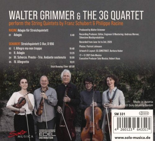 Walter Grimmer & 3Gdreigenerationenquartett - Schubert & Racine: String Quintets (2021) [Hi-Res]