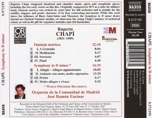 José Ramón Encinar - Chapí: Symphony; Fantasía morisca (2008)