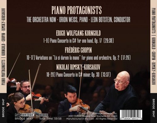 The Orchestra Now, Orion Weiss & Leon Botstein - Piano Protagonists (2021) [Hi-Res]