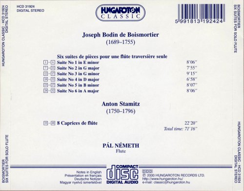 Pal Nemeth - Boismortier: Six Suites / Stamitz - 8 Caprices (2000)