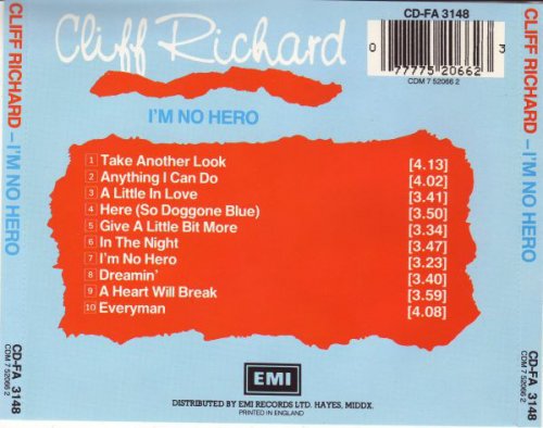 Cliff Richard - I'm No Hero (1980) [1989]