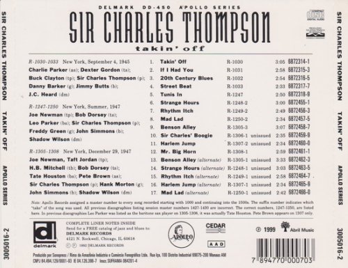 Sir Charles Thompson - Takin Off (1999)