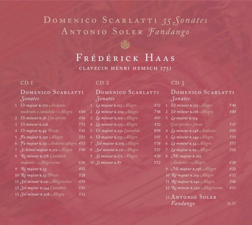 Frédérick Haas - D. Scarlatti, Sonates pour clavecin - A. Soler, Fandango (2016) [Hi-Res]