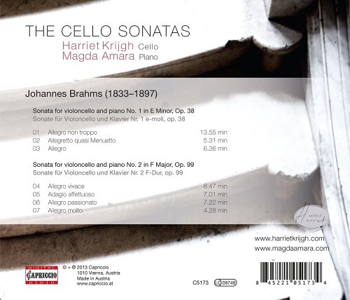 Harriet Krijgh & Magda Amara - Brahms: The Cello Sonatas (2013)