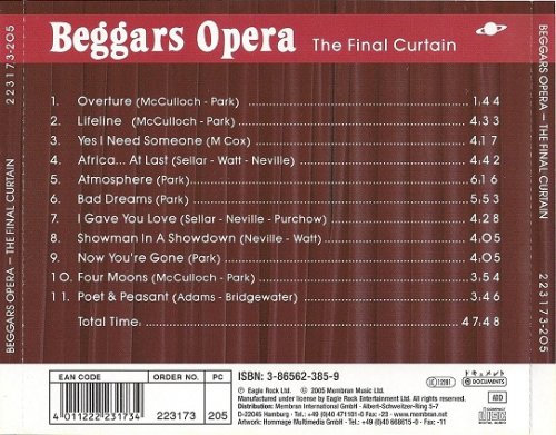 Beggars Opera - The Final Curtain (Reissue) (2005)