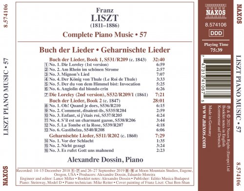 Alexandre Dossin - Liszt: Complete Piano Music, Vol. 57 (2021) [Hi-Res]