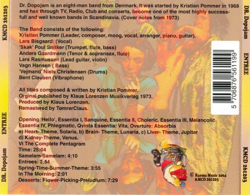 Dr. Dopo Jam ‎– Entree (Reissue, Remastered) (1973/2004)
