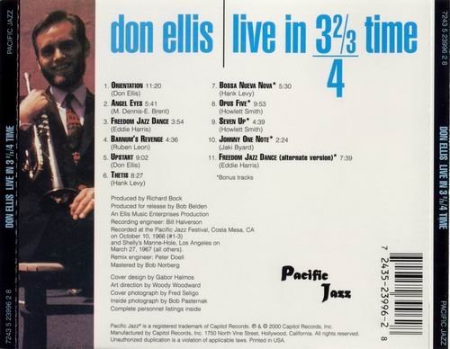 The Don Ellis Orchestra - Live In 3 ⅔/4 Time (1967)