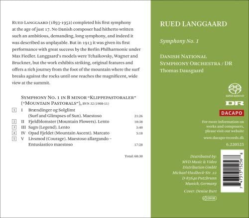 Danish National Symphony Orchestra / DR, Thomas Dausgaard - Langgaard, R: Symphony No. 1 'Klippepastoraler' (Pastoral of the Rocks) (2008) [Hi-Res]