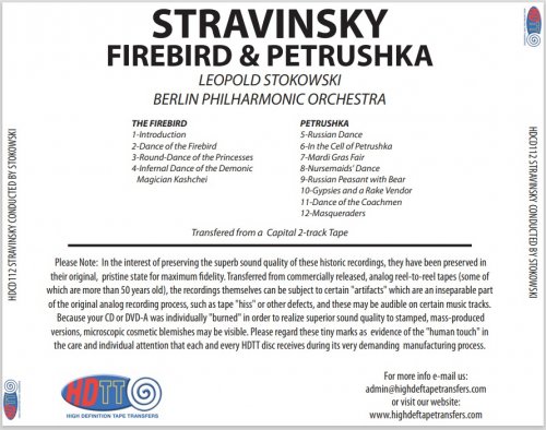Leopold Stokowski - Igor Stravinsky‎: Firebird & Petrushka (1958) [2012]