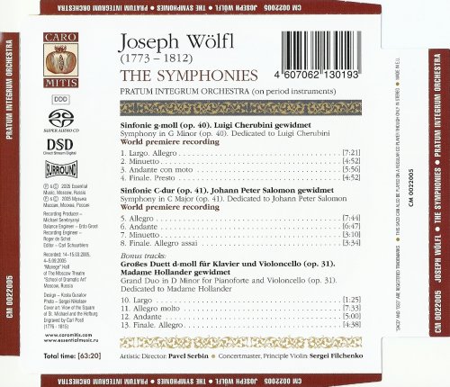 Joseph Wölfl, Pratum Integrum Orchestra - The Symphonies (2005)