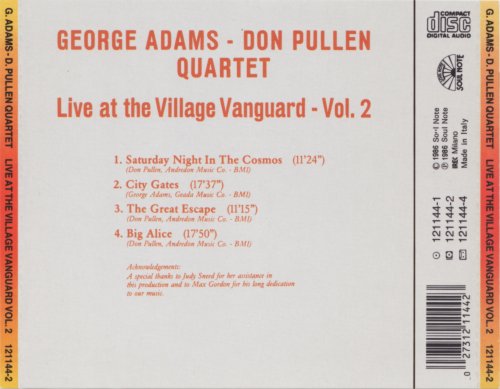 George Adams & Don Pullen - Live at Village Vanguard Vol.2 (1983) [1986]