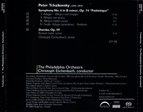 The Philadelphia Orchestra, Christoph Eschenbach - Tchaikovsky: Sixth Symphony, Dumka (2008) [SACD]