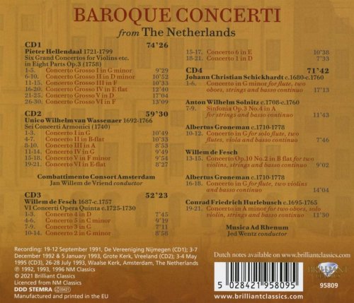 Musica Ad Rhenum & Jed Wentz - Baroque Concerti from The Netherlands (2021)
