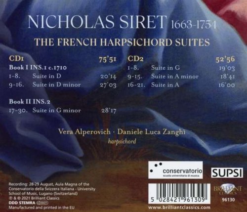 Vera Alperovich & Daniele Zanghi - Siret: The French Harpsichord Suites (2021)