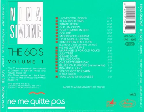 Nina Simone - Ne Me Quitte Pas: The 60's Volume 1 (1989)