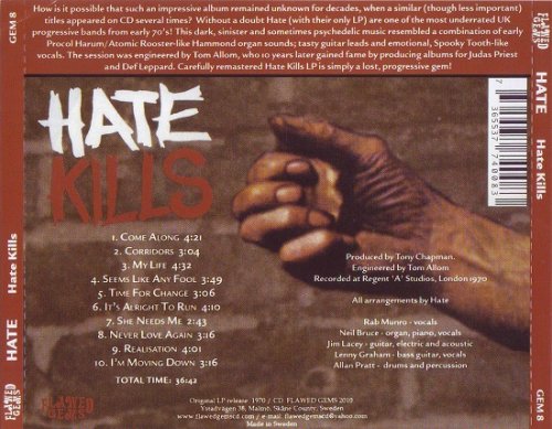 Hate - Hate Kills (Reissue) (1970/2010)