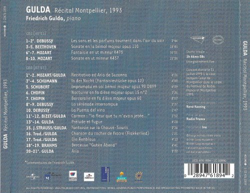 Friedrich Gulda - Recital Montpellier (2004)