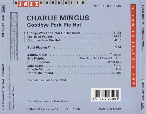 Charles Mingus - Goodbye Pork Pie Hat (1989) CD Rip