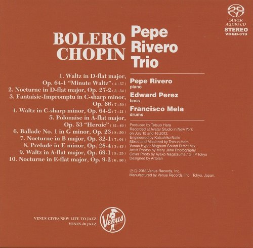 Pepe Rivero Trio - Bolero Chopin (2012) [2018 SACD]