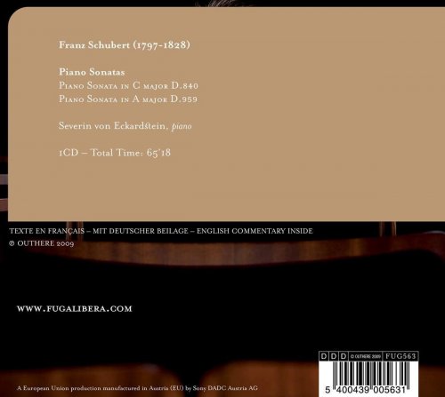 Severin von Eckardstein - Schubert: Piano Sonatas D840 & D959 (2010)