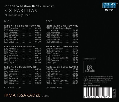 Irma Issakadze - Bach: Six partitas (2011)